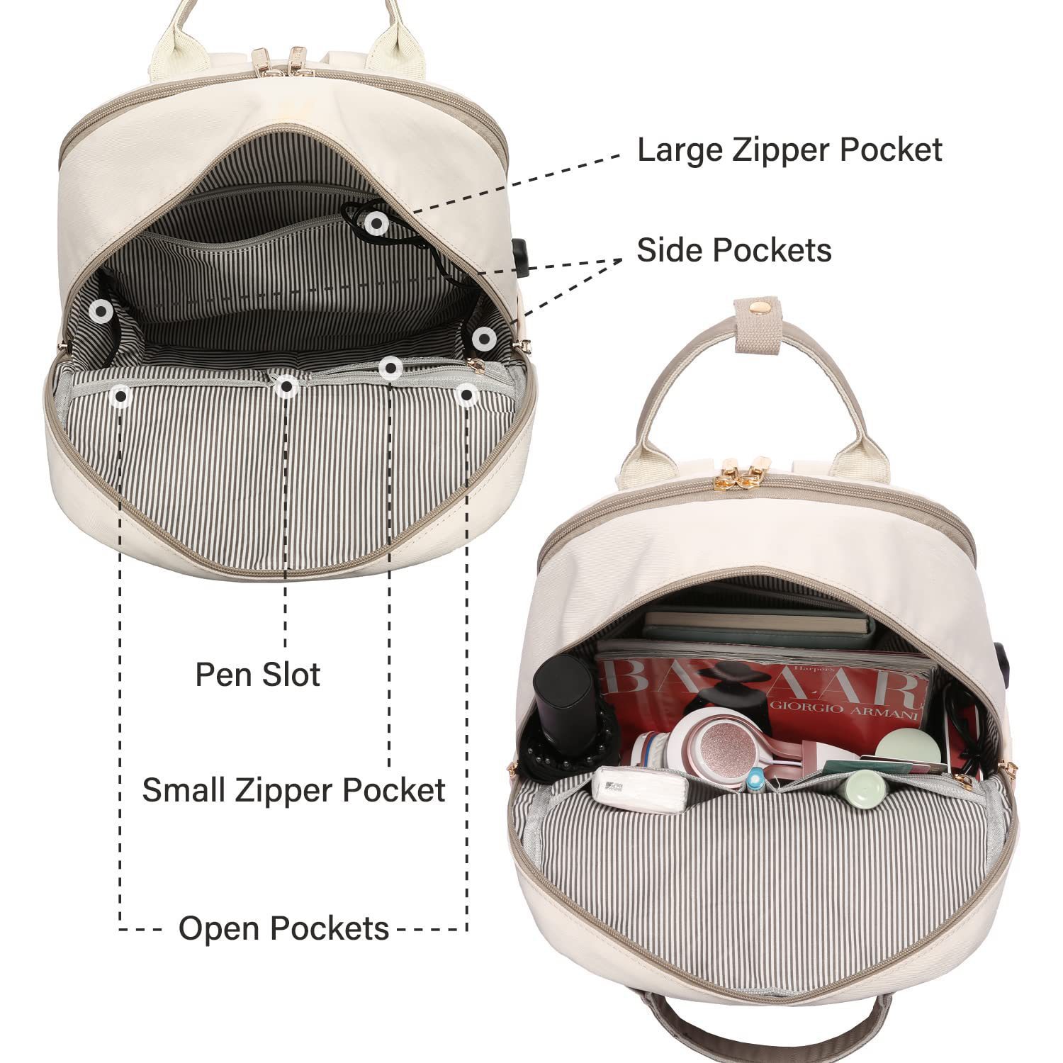 Zipper backpack
