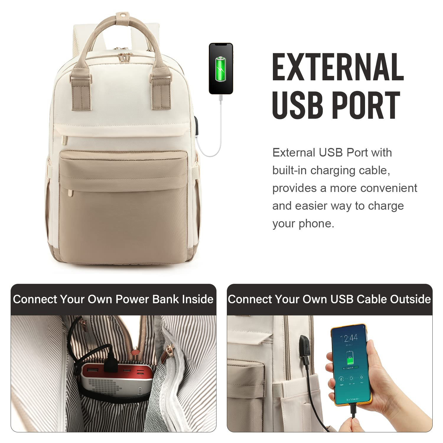 Backpack with USB